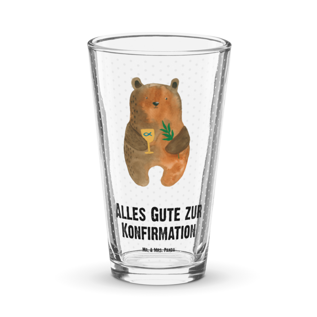 Premium Trinkglas Konfirmation-Bär Trinkglas, Glas, Pint Glas, Bierglas, Cocktail Glas, Wasserglas, Bär, Teddy, Teddybär, Konfirmation, Kirche, evangelisch, Gottesdienst