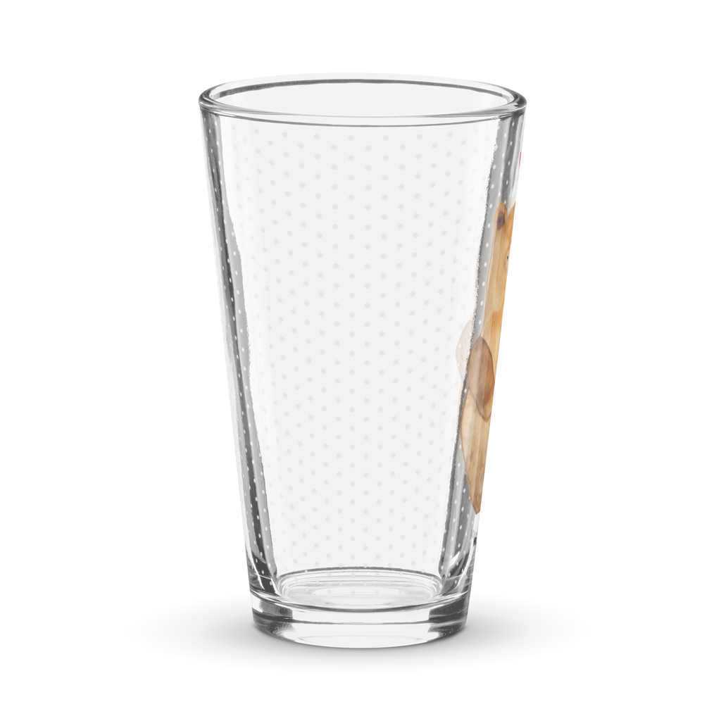 Premium Trinkglas Bär mit Baby Trinkglas, Glas, Pint Glas, Bierglas, Cocktail Glas, Wasserglas, Bär, Teddy, Teddybär, Eltern, Mutter, Baby, Taufe, Geburt, Nichte, Neffe, Enkel, Enkelin, Täufling, Geburtstag, Glückwunsch