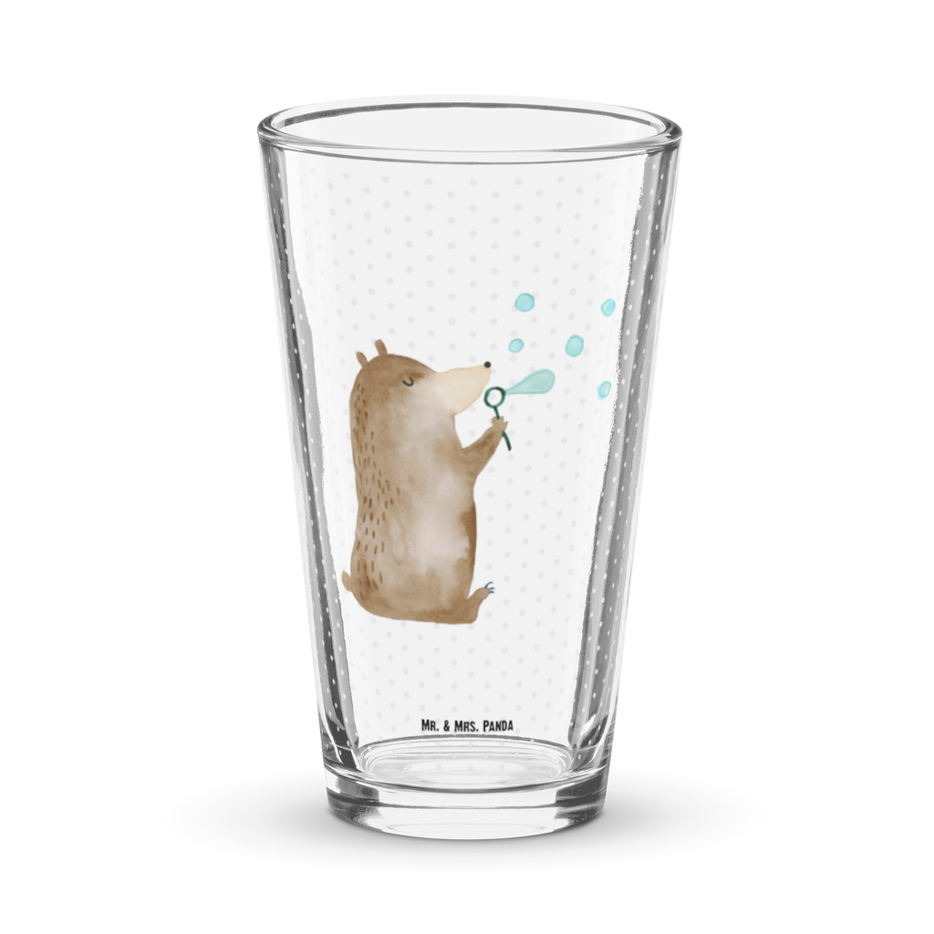 Premium Trinkglas Bär Seifenblasen Trinkglas, Glas, Pint Glas, Bierglas, Cocktail Glas, Wasserglas, Bär, Teddy, Teddybär, Seifenblasen Bär Lustig Sein Glücklich Traurig Happy