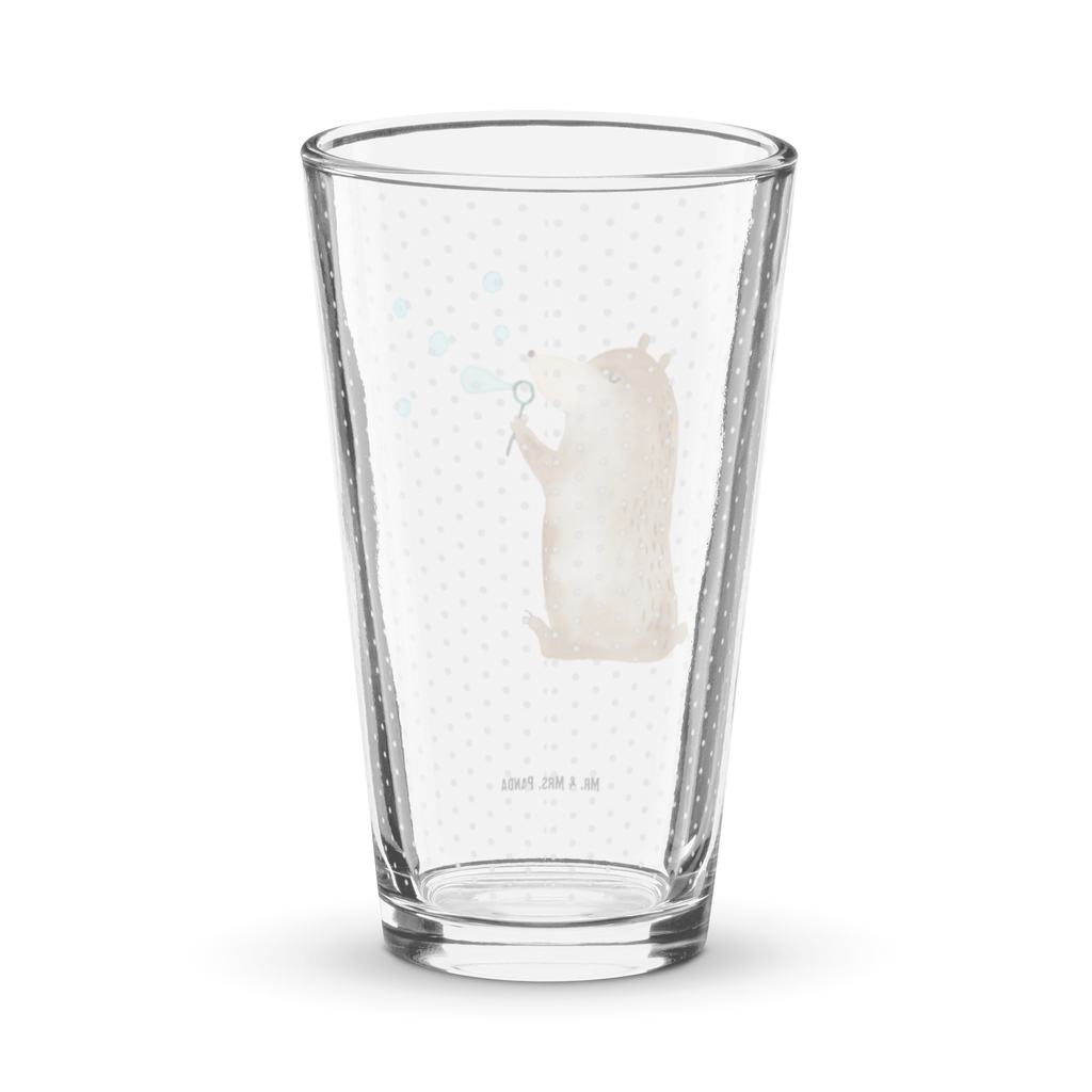 Premium Trinkglas Bär Seifenblasen Trinkglas, Glas, Pint Glas, Bierglas, Cocktail Glas, Wasserglas, Bär, Teddy, Teddybär, Seifenblasen Bär Lustig Sein Glücklich Traurig Happy