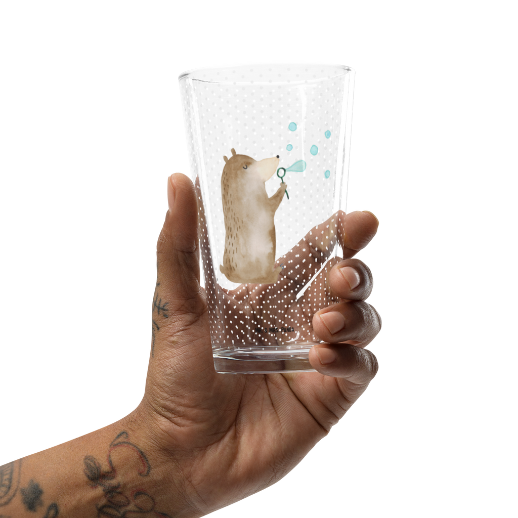 Premium Trinkglas Bär Seifenblasen Trinkglas, Glas, Pint Glas, Bierglas, Cocktail Glas, Wasserglas, Bär, Teddy, Teddybär, Seifenblasen Bär Lustig Sein Glücklich Traurig Happy