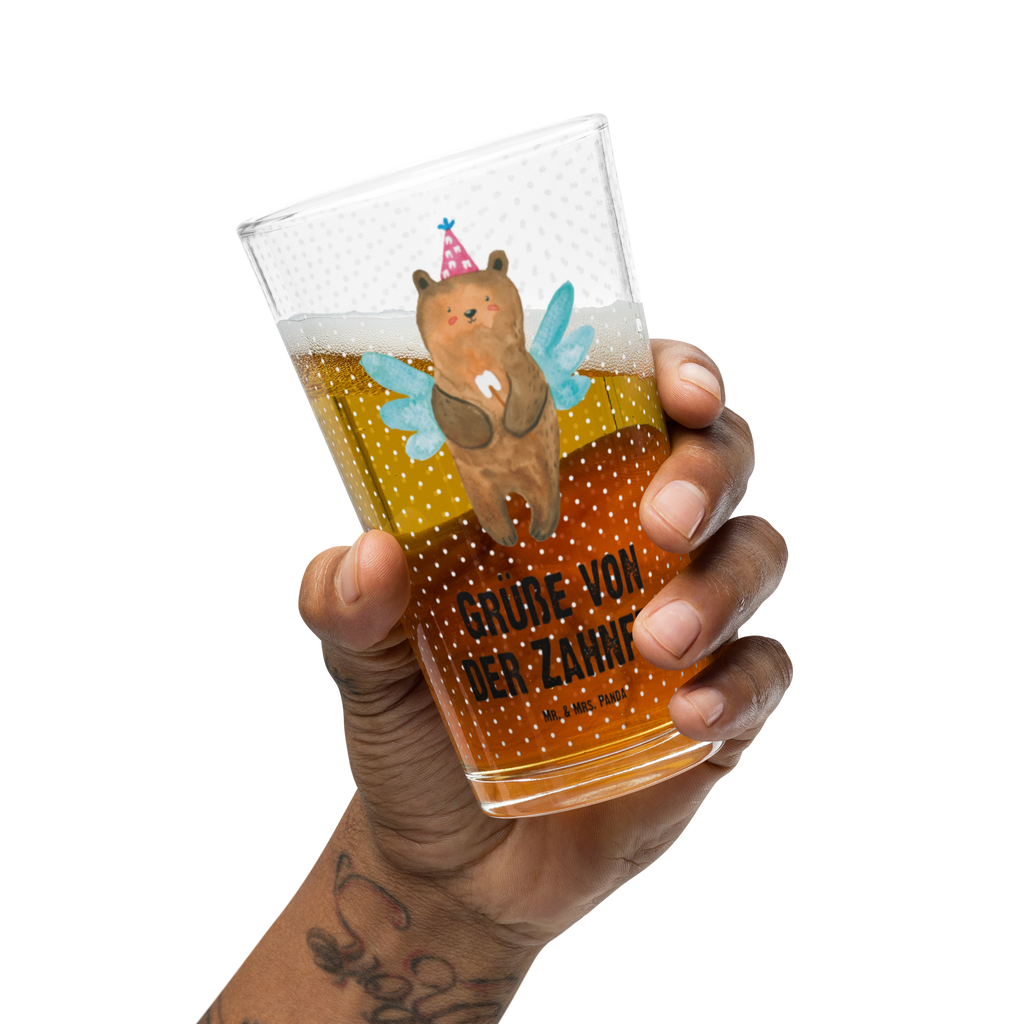 Premium Trinkglas Zahnfee Bär Trinkglas, Glas, Pint Glas, Bierglas, Cocktail Glas, Wasserglas, Bär, Teddy, Teddybär, Zahnfee, Fee, Milchzahn, Erster Zahn
