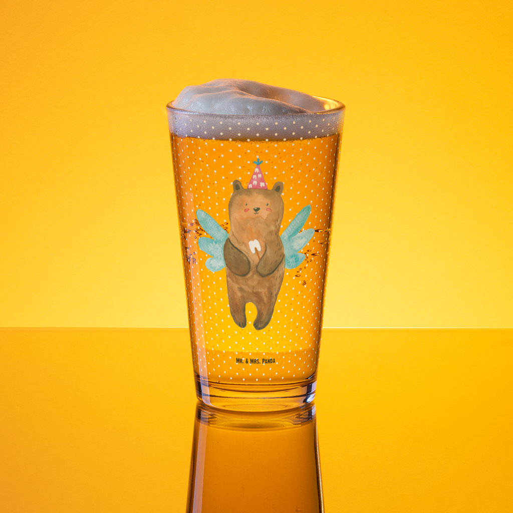 Premium Trinkglas Zahnfee Bär Trinkglas, Glas, Pint Glas, Bierglas, Cocktail Glas, Wasserglas, Bär, Teddy, Teddybär, Zahnfee, Fee, Milchzahn, Erster Zahn