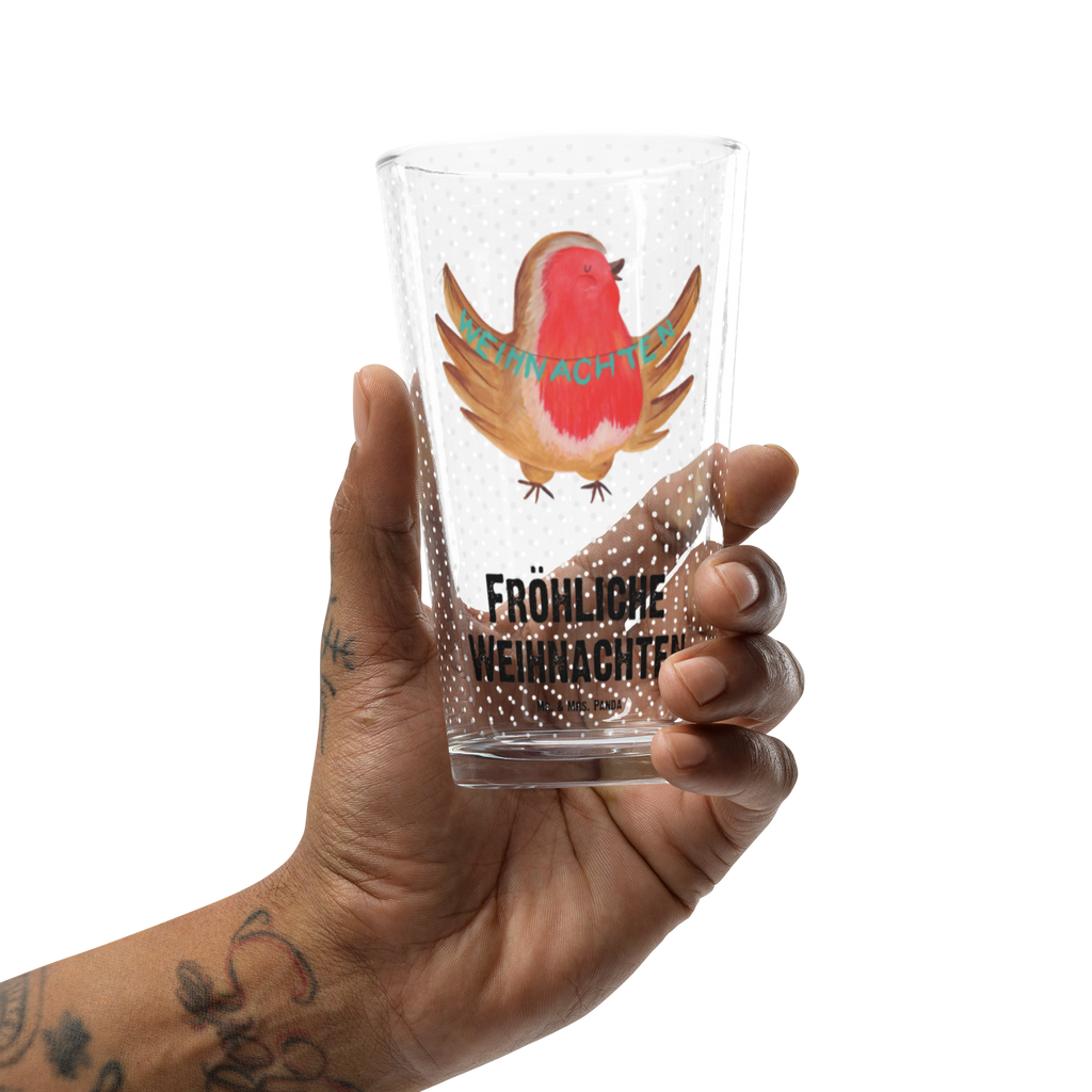 Premium Trinkglas Rotkehlchen Weihnachten Trinkglas, Glas, Pint Glas, Bierglas, Cocktail Glas, Wasserglas, Winter, Weihnachten, Weihnachtsdeko, Nikolaus, Advent, Heiligabend, Wintermotiv, Frohe Weihnachten, Weihnachtsmotiv, Weihnachtsgruß, Vogel, xmas