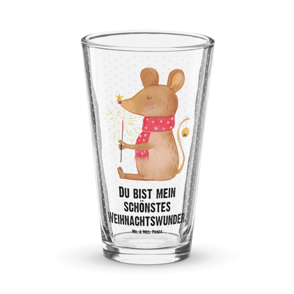 Premium Trinkglas Weihnachtsmaus Trinkglas, Glas, Pint Glas, Bierglas, Cocktail Glas, Wasserglas, Winter, Weihnachten, Weihnachtsdeko, Nikolaus, Advent, Heiligabend, Wintermotiv, Frohe Weihnachten, Weihnachtsgruß, Weihnachtsmotiv, Maus, Mäuschen, Weihnachtswunder