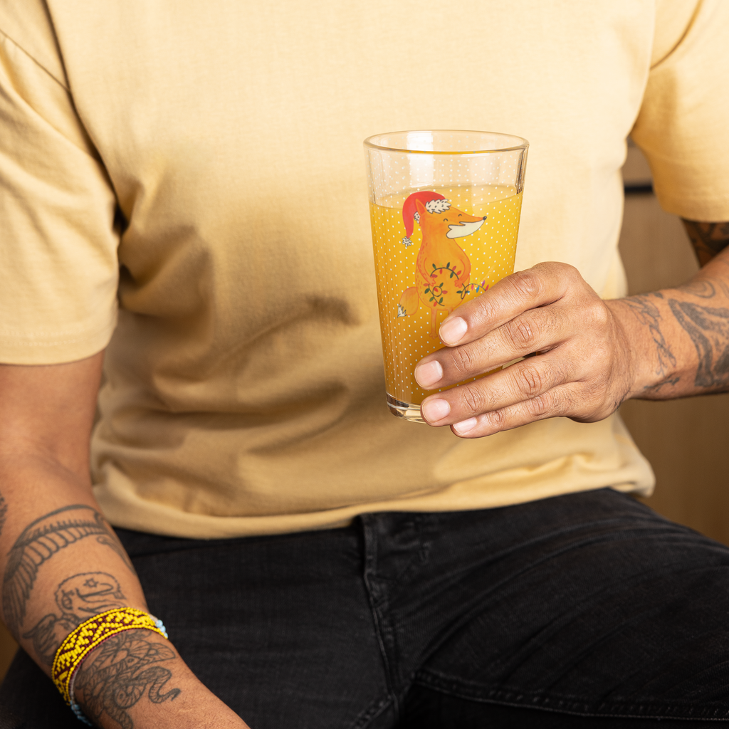 Premium Trinkglas Fuchs Weihnachten Trinkglas, Glas, Pint Glas, Bierglas, Cocktail Glas, Wasserglas, Winter, Weihnachten, Weihnachtsdeko, Nikolaus, Advent, Heiligabend, Wintermotiv, Fuchs, Füchse, Spruch schön, Geschenk Weihnachten, Weihnachtsmann, Weihnachtszeit