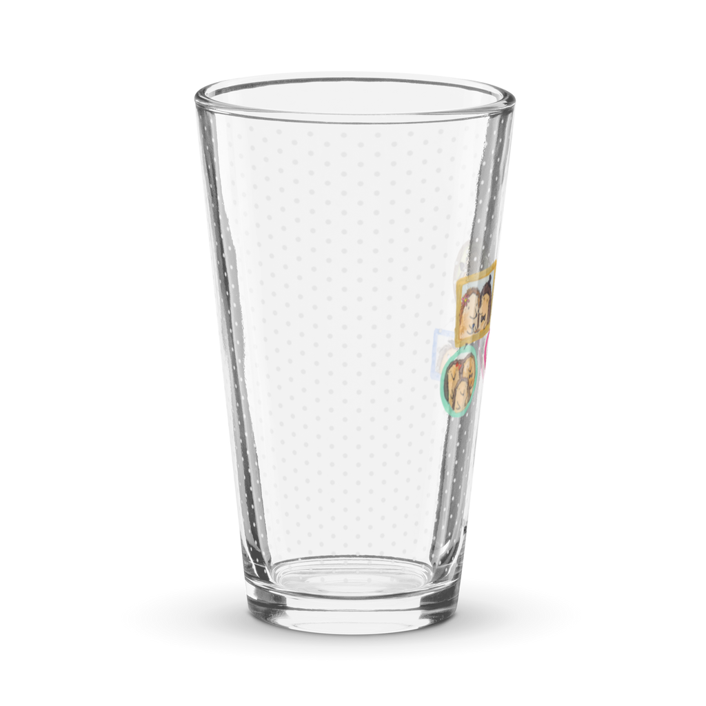 Premium Trinkglas Igel Familie Trinkglas, Glas, Pint Glas, Bierglas, Cocktail Glas, Wasserglas, Familie, Vatertag, Muttertag, Bruder, Schwester, Mama, Papa, Oma, Opa, Liebe, Igel, Bilder, Zusammenhalt, Glück