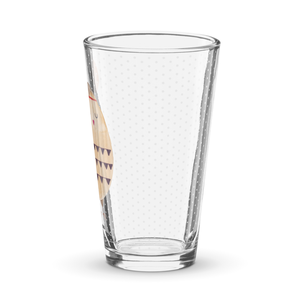 Premium Trinkglas Eule Federschmuck Trinkglas, Glas, Pint Glas, Bierglas, Cocktail Glas, Wasserglas, Eule, Eule Deko, Owl, Das Leben ist ein Abenteuer, Reisespruch, Federschmuck, Dekoration