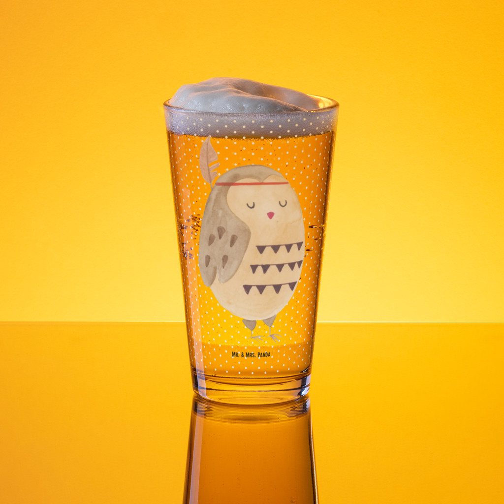 Premium Trinkglas Eule Federschmuck Trinkglas, Glas, Pint Glas, Bierglas, Cocktail Glas, Wasserglas, Eule, Eule Deko, Owl, Das Leben ist ein Abenteuer, Reisespruch, Federschmuck, Dekoration