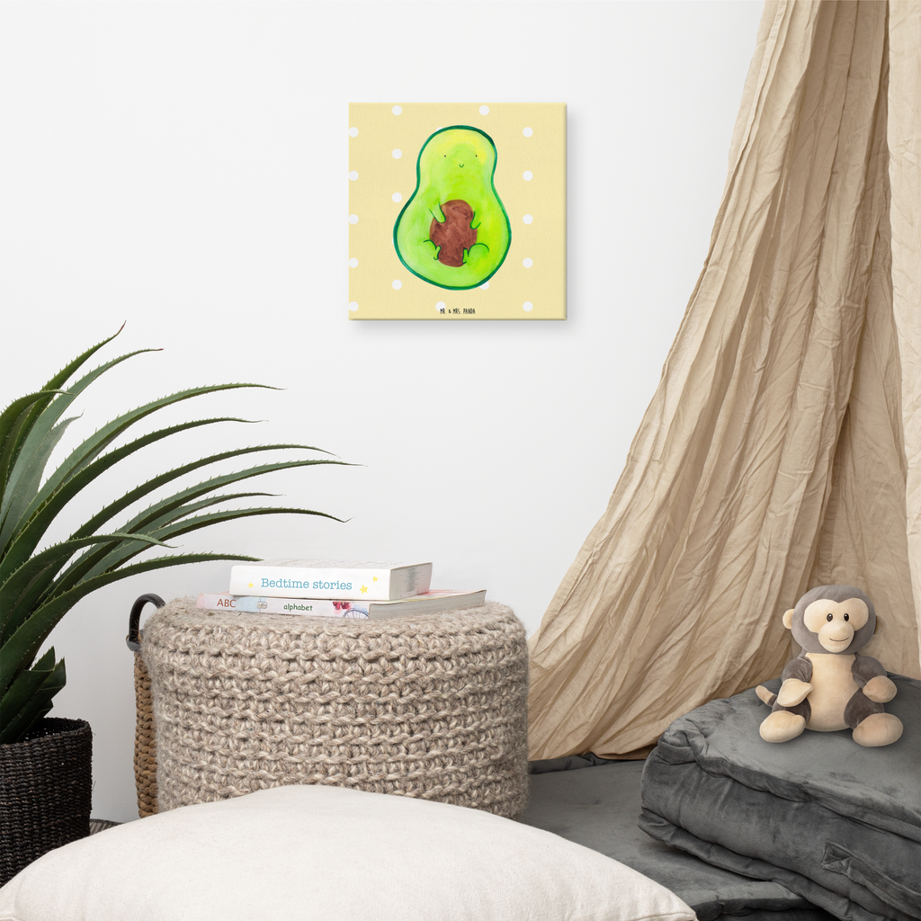 Leinwand Bild Avocado mit Kern Leinwand, Bild, Kunstdruck, Wanddeko, Dekoration, Avocado, Veggie, Vegan, Gesund, Avokado, Avocadokern, Kern, Pflanze, Spruch Leben