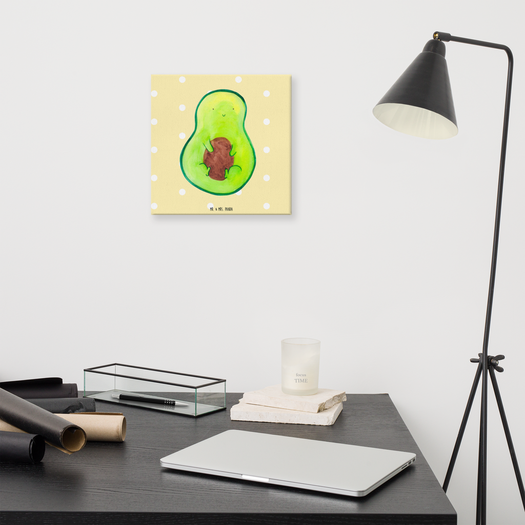 Leinwand Bild Avocado mit Kern Leinwand, Bild, Kunstdruck, Wanddeko, Dekoration, Avocado, Veggie, Vegan, Gesund, Avokado, Avocadokern, Kern, Pflanze, Spruch Leben