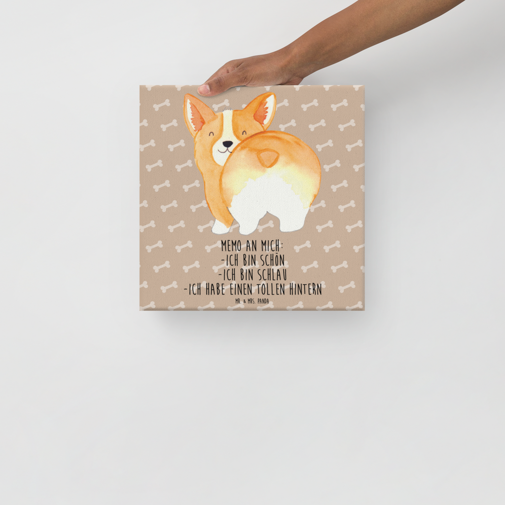 Leinwand Bild Corgie Po Leinwand, Bild, Kunstdruck, Wanddeko, Dekoration, Hund, Hundemotiv, Haustier, Hunderasse, Tierliebhaber, Hundebesitzer, Sprüche, Corgie, Hundeliebe, Motivation, Selbstliebe, Spruch