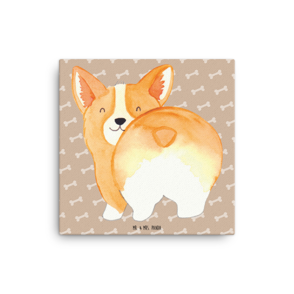 Leinwand Bild Corgie Po Leinwand, Bild, Kunstdruck, Wanddeko, Dekoration, Hund, Hundemotiv, Haustier, Hunderasse, Tierliebhaber, Hundebesitzer, Sprüche, Corgie, Hundeliebe, Motivation, Selbstliebe, Spruch