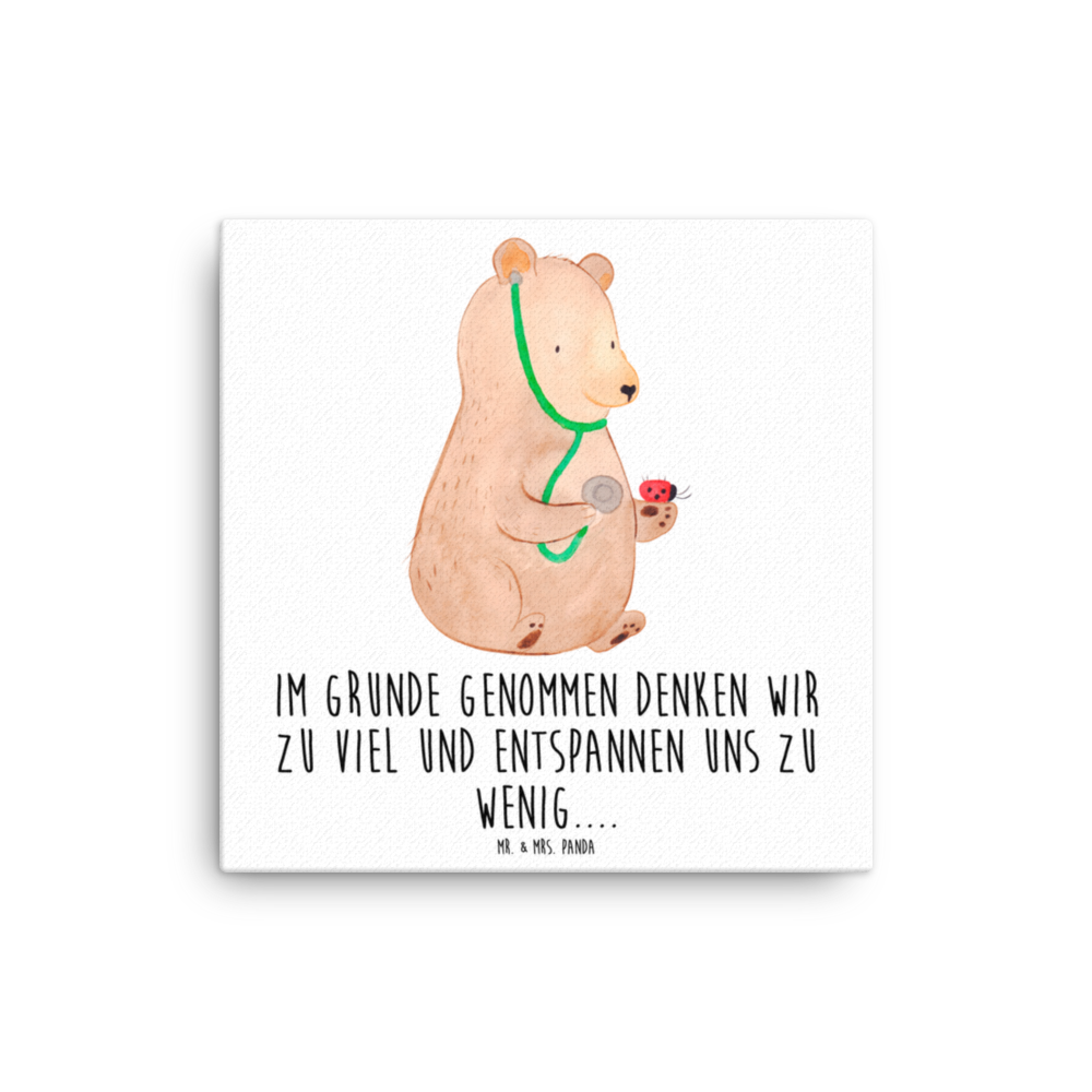 Leinwand Bild Bär Arzt Leinwand, Bild, Kunstdruck, Wanddeko, Dekoration, Bär, Teddy, Teddybär, Arzt, Ärztin, Doktor, Professor, Doktorin, Professorin