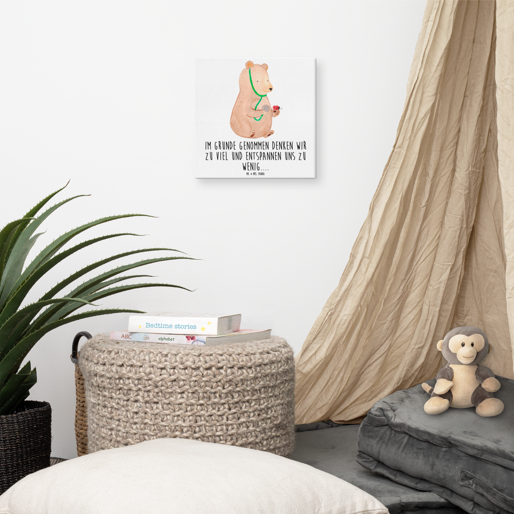 Leinwand Bild Bär Arzt Leinwand, Bild, Kunstdruck, Wanddeko, Dekoration, Bär, Teddy, Teddybär, Arzt, Ärztin, Doktor, Professor, Doktorin, Professorin