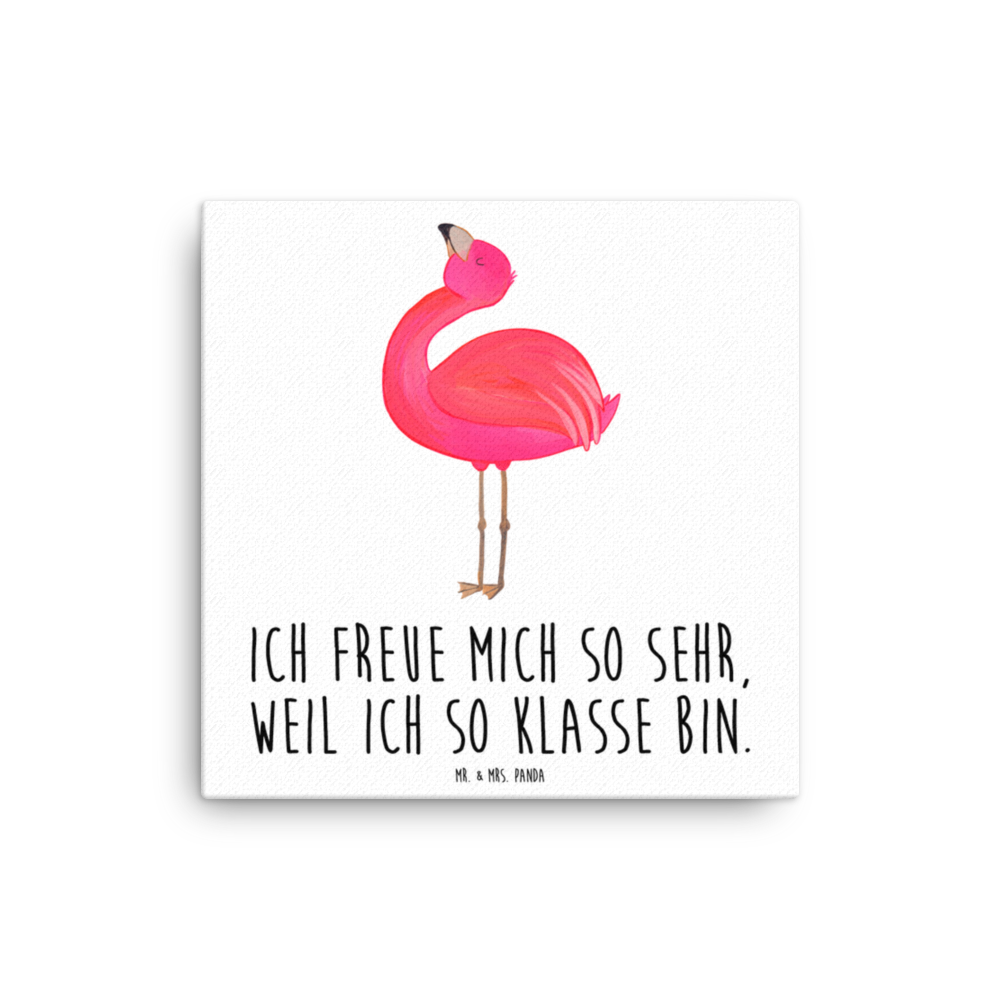 Leinwand Bild Flamingo stolz Leinwand, Bild, Kunstdruck, Wanddeko, Dekoration, Flamingo, stolz, Freude, Selbstliebe, Selbstakzeptanz, Freundin, beste Freundin, Tochter, Mama, Schwester