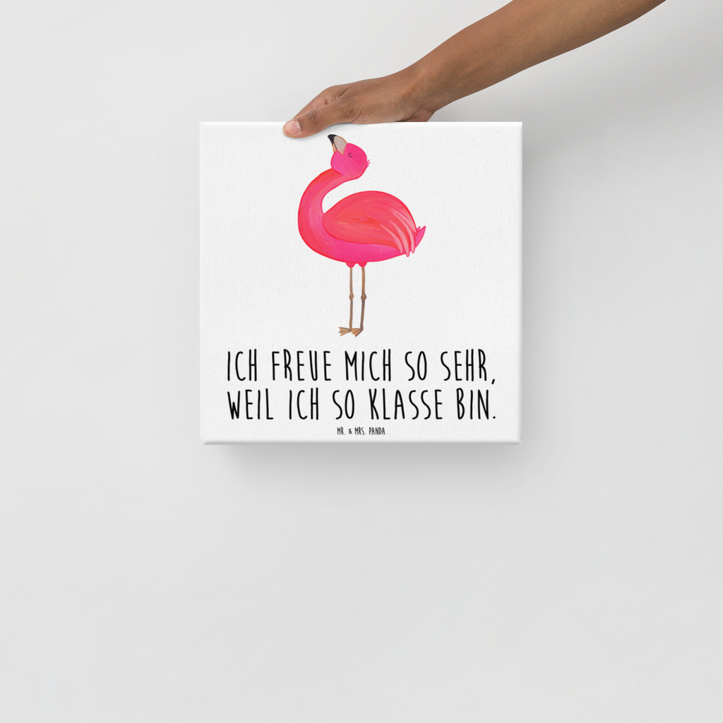 Leinwand Bild Flamingo stolz Leinwand, Bild, Kunstdruck, Wanddeko, Dekoration, Flamingo, stolz, Freude, Selbstliebe, Selbstakzeptanz, Freundin, beste Freundin, Tochter, Mama, Schwester