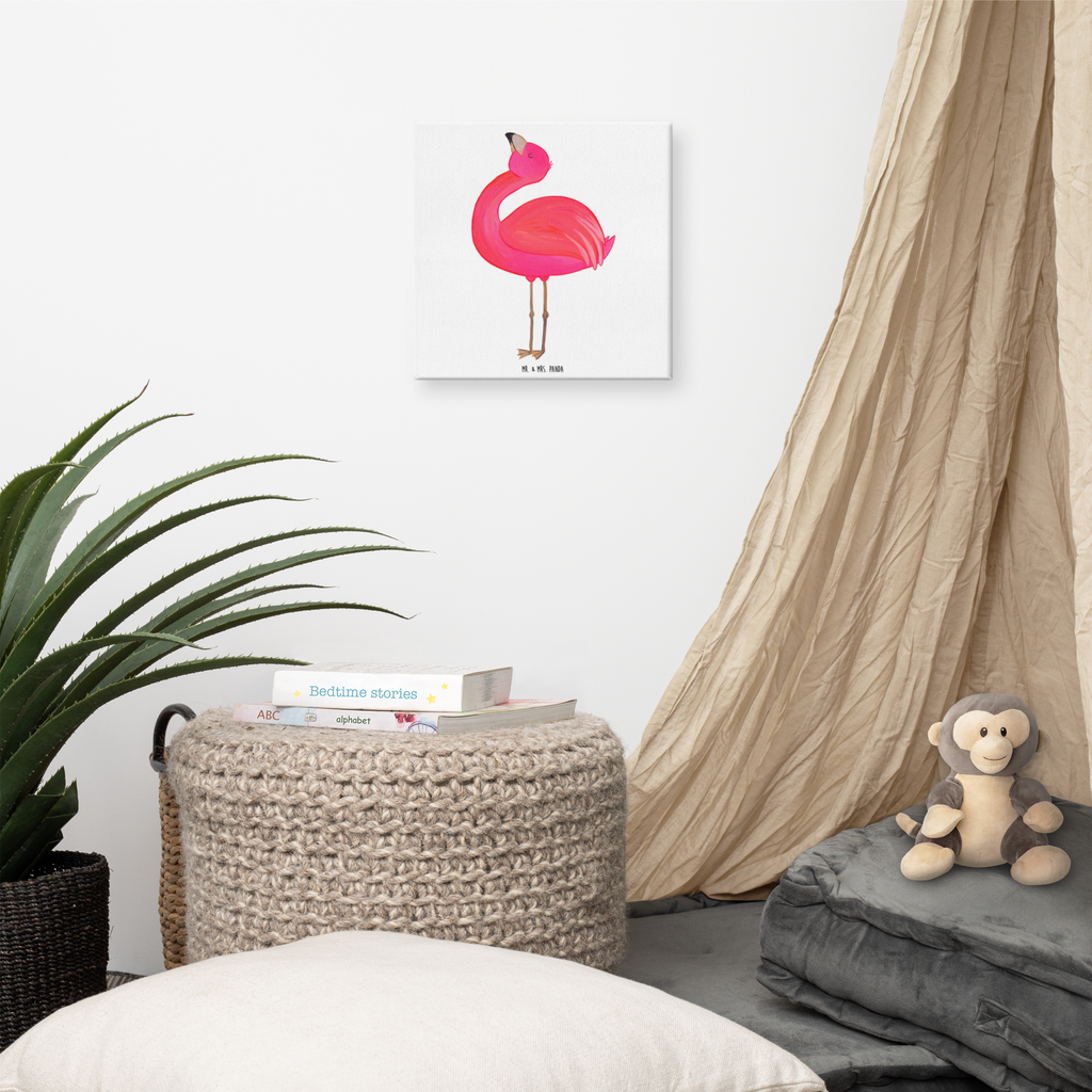 Leinwand Bild Flamingo stolz Leinwand, Bild, Kunstdruck, Wanddeko, Dekoration, Flamingo, stolz, Freude, Selbstliebe, Selbstakzeptanz, Freundin, beste Freundin, Tochter, Mama, Schwester