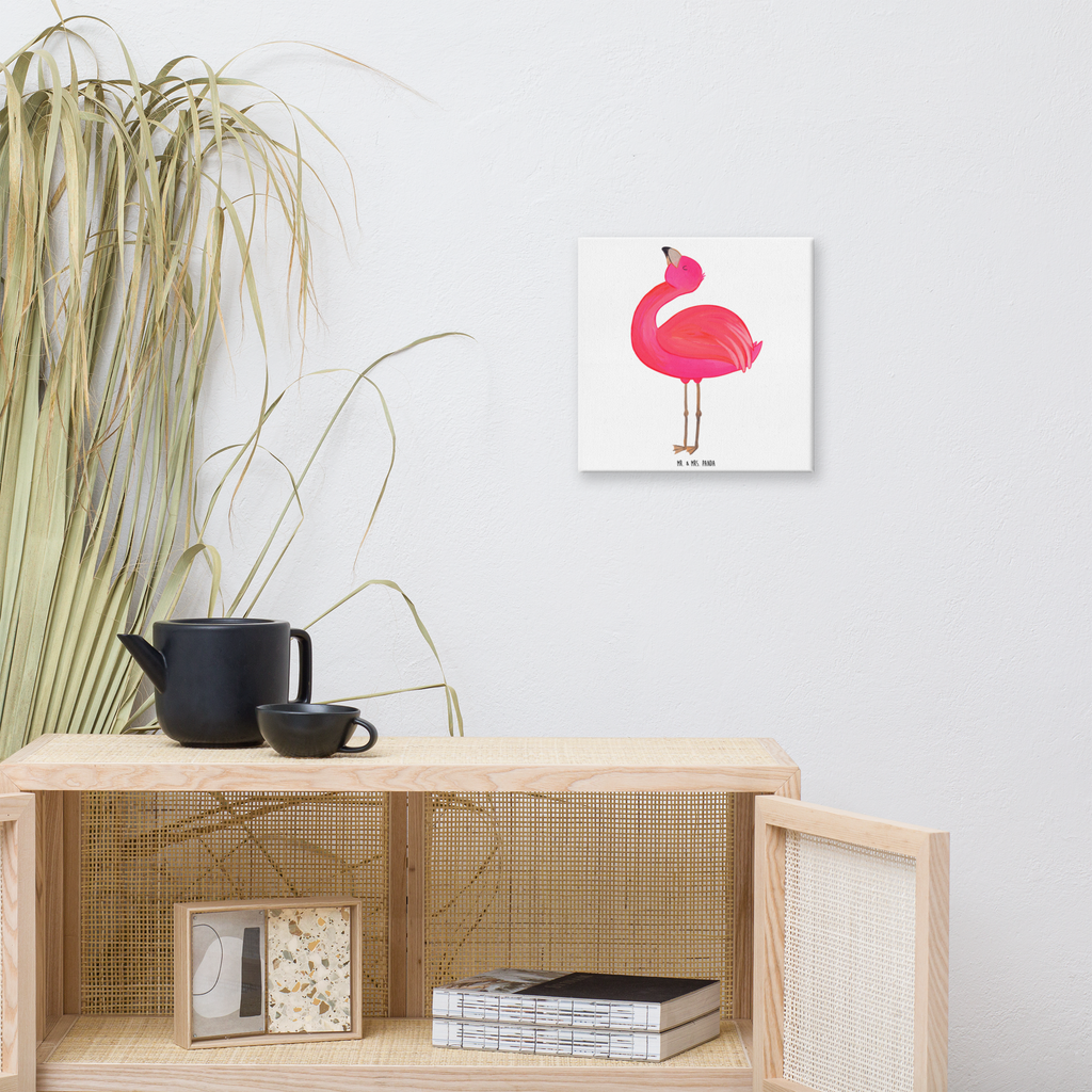 Leinwand Bild Flamingo stolz Leinwand, Bild, Kunstdruck, Wanddeko, Dekoration, Flamingo, stolz, Freude, Selbstliebe, Selbstakzeptanz, Freundin, beste Freundin, Tochter, Mama, Schwester