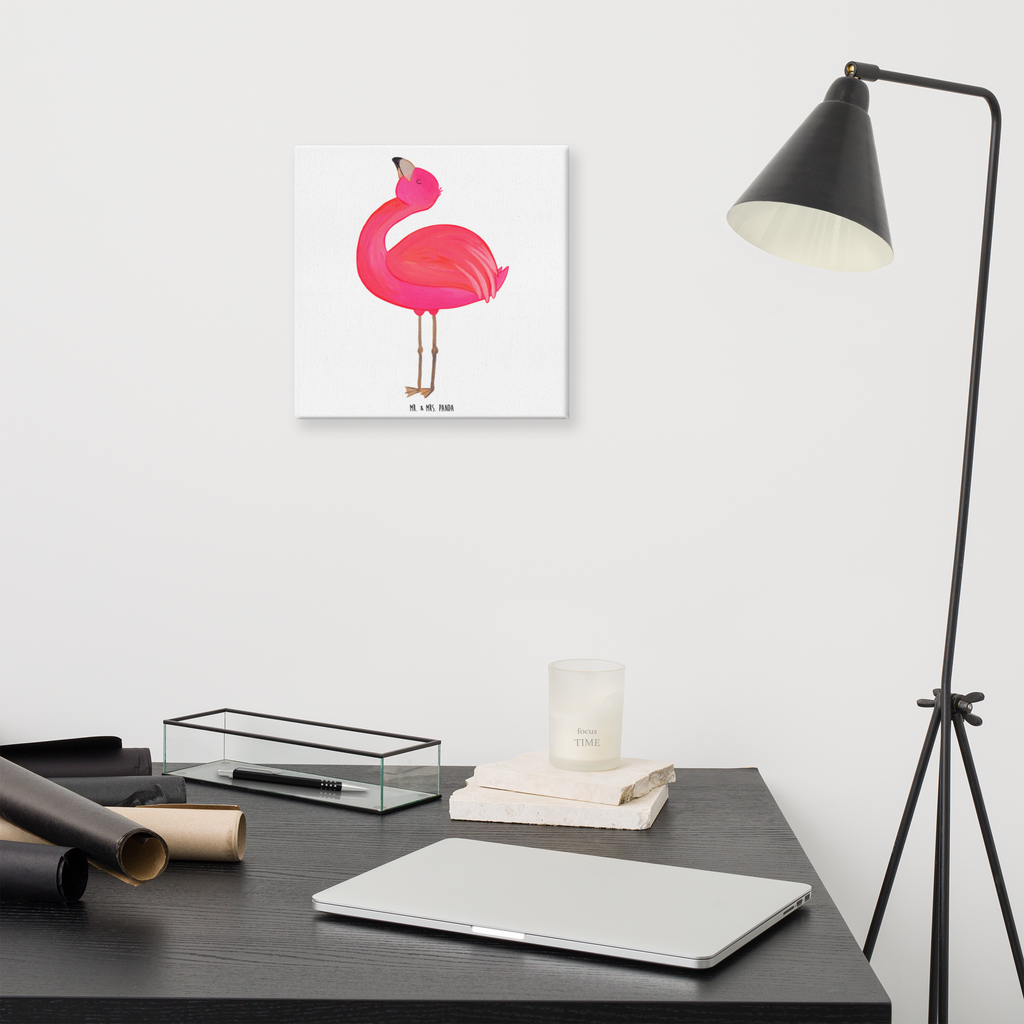 Leinwand Bild Flamingo stolz Leinwand, Bild, Kunstdruck, Wanddeko, Dekoration, Flamingo, stolz, Freude, Selbstliebe, Selbstakzeptanz, Freundin, beste Freundin, Tochter, Mama, Schwester