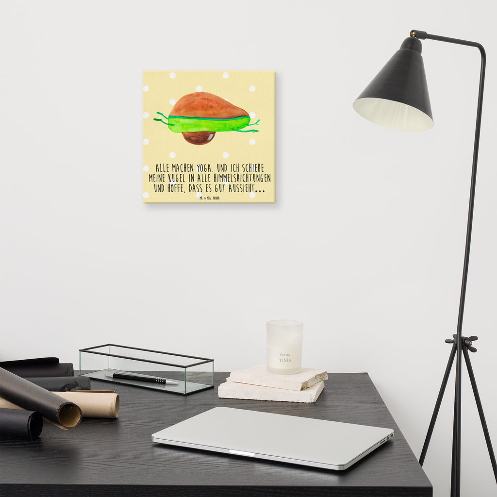 Leinwand Bild Avocado Yoga Leinwand, Bild, Kunstdruck, Wanddeko, Dekoration, Avocado, Veggie, Vegan, Gesund, Avocado Yoga Vegan