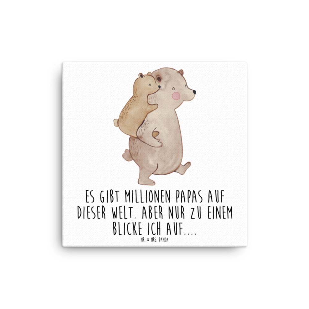 Leinwand Bild Papa Bär Leinwand, Bild, Kunstdruck, Wanddeko, Dekoration, Familie, Vatertag, Muttertag, Bruder, Schwester, Mama, Papa, Oma, Opa, Geschenk, Vater, Papi, Vati, Onkel, Geburtstag