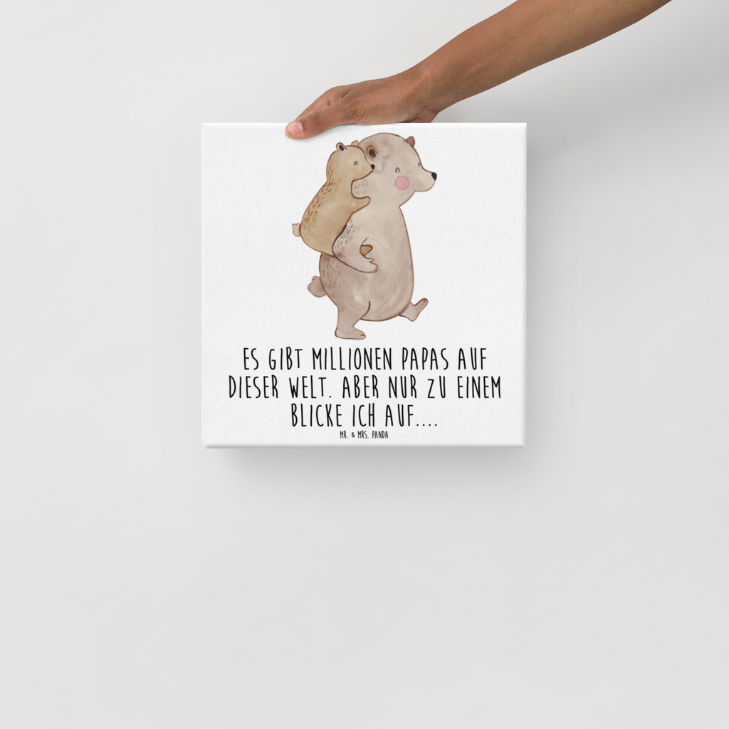 Leinwand Bild Papa Bär Leinwand, Bild, Kunstdruck, Wanddeko, Dekoration, Familie, Vatertag, Muttertag, Bruder, Schwester, Mama, Papa, Oma, Opa, Geschenk, Vater, Papi, Vati, Onkel, Geburtstag