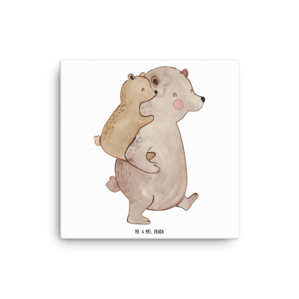 Leinwand Bild Papa Bär Leinwand, Bild, Kunstdruck, Wanddeko, Dekoration, Familie, Vatertag, Muttertag, Bruder, Schwester, Mama, Papa, Oma, Opa, Geschenk, Vater, Papi, Vati, Onkel, Geburtstag