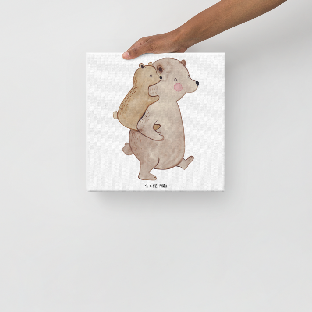 Leinwand Bild Papa Bär Leinwand, Bild, Kunstdruck, Wanddeko, Dekoration, Familie, Vatertag, Muttertag, Bruder, Schwester, Mama, Papa, Oma, Opa, Geschenk, Vater, Papi, Vati, Onkel, Geburtstag