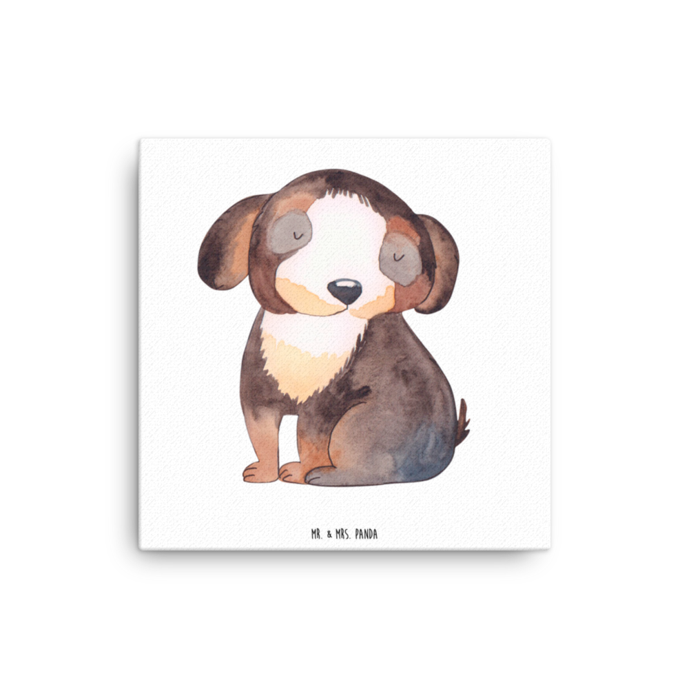 Leinwand Bild Hund entspannt Leinwand, Bild, Kunstdruck, Wanddeko, Dekoration, Hund, Hundemotiv, Haustier, Hunderasse, Tierliebhaber, Hundebesitzer, Sprüche, schwarzer Hund, Hundeliebe, Liebe, Hundeglück