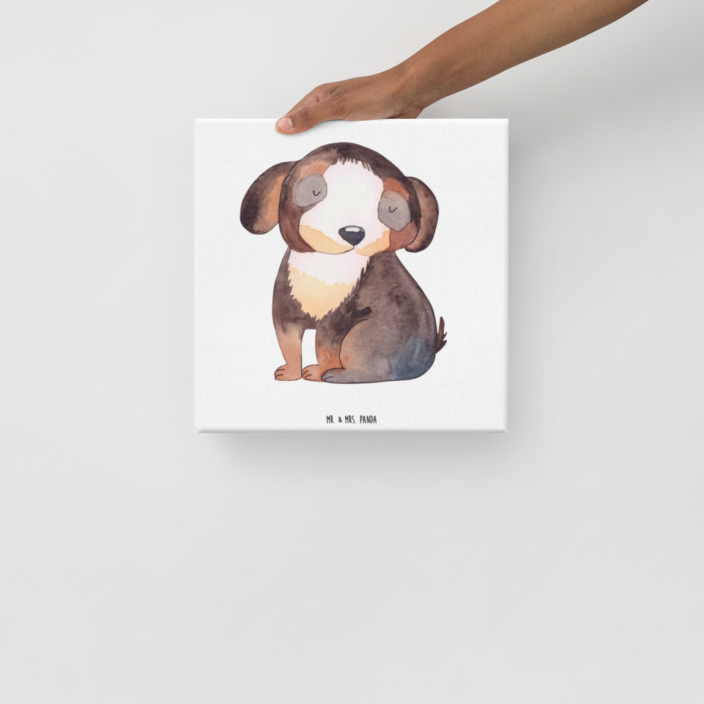 Leinwand Bild Hund entspannt Leinwand, Bild, Kunstdruck, Wanddeko, Dekoration, Hund, Hundemotiv, Haustier, Hunderasse, Tierliebhaber, Hundebesitzer, Sprüche, schwarzer Hund, Hundeliebe, Liebe, Hundeglück