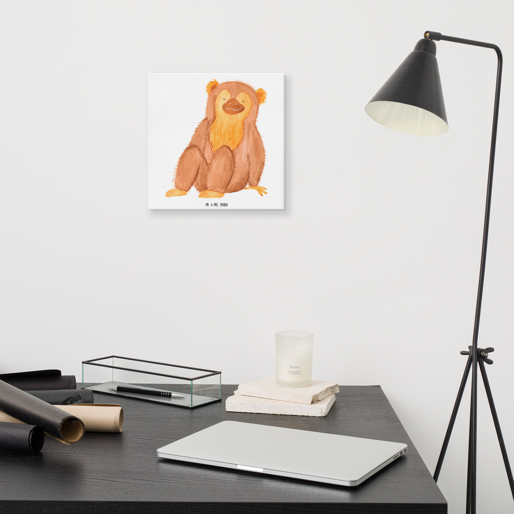 Leinwand Bild Affe Leinwand, Bild, Kunstdruck, Wanddeko, Dekoration, Afrika, Wildtiere, Affe, Äffchen, Affen, Selbstliebe, Respekt, Motivation, Selbstachtung, Liebe, Selbstbewusstsein, Selfcare