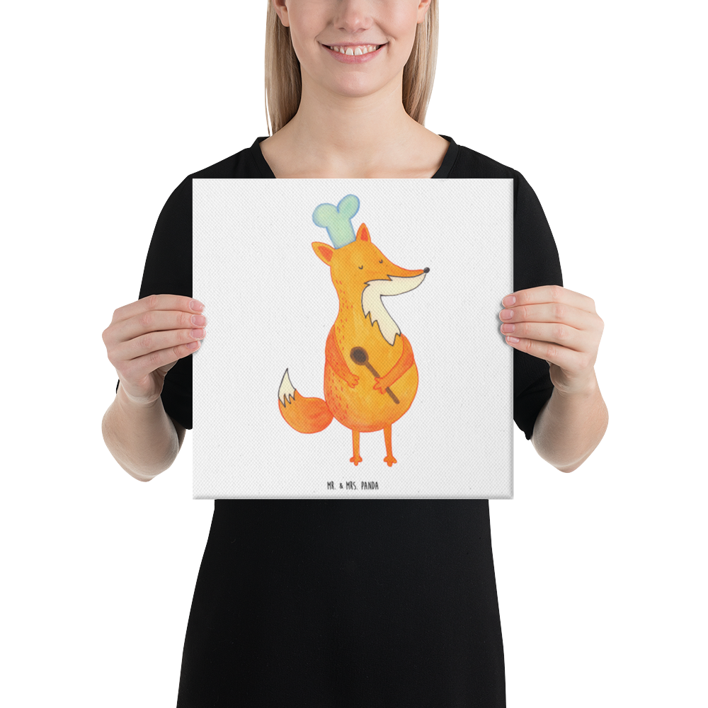 Leinwand Bild Fuchs Koch Leinwand, Bild, Kunstdruck, Wanddeko, Dekoration, Fuchs, Füchse, Koch Geschenk, Küche Spruch, Küche Deko, Köche, Bäcker, Party Spruch, Spruch lustig, witzig