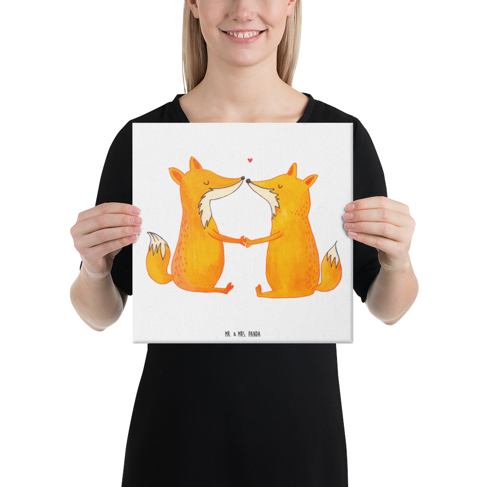Leinwand Bild Füchse Liebe Leinwand, Bild, Kunstdruck, Wanddeko, Dekoration, Fuchs, Füchse, Fox, Liebe, Liebespaar, Paar, Partner, Freundin, Freund, Ehe, Verlobte, Ehemann, Ehefrau, Liebesbeweis