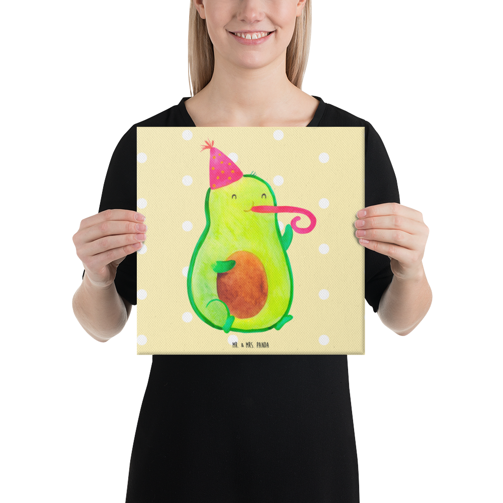 Leinwand Bild Avocado Party Time Leinwand, Bild, Kunstdruck, Wanddeko, Dekoration, Avocado, Veggie, Vegan, Gesund