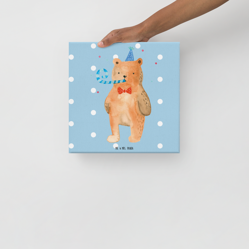 Leinwand Bild Birthday Bär Leinwand, Bild, Kunstdruck, Wanddeko, Dekoration, Bär, Teddy, Teddybär, Happy Birthday, Alles Gute, Glückwunsch, Geburtstag