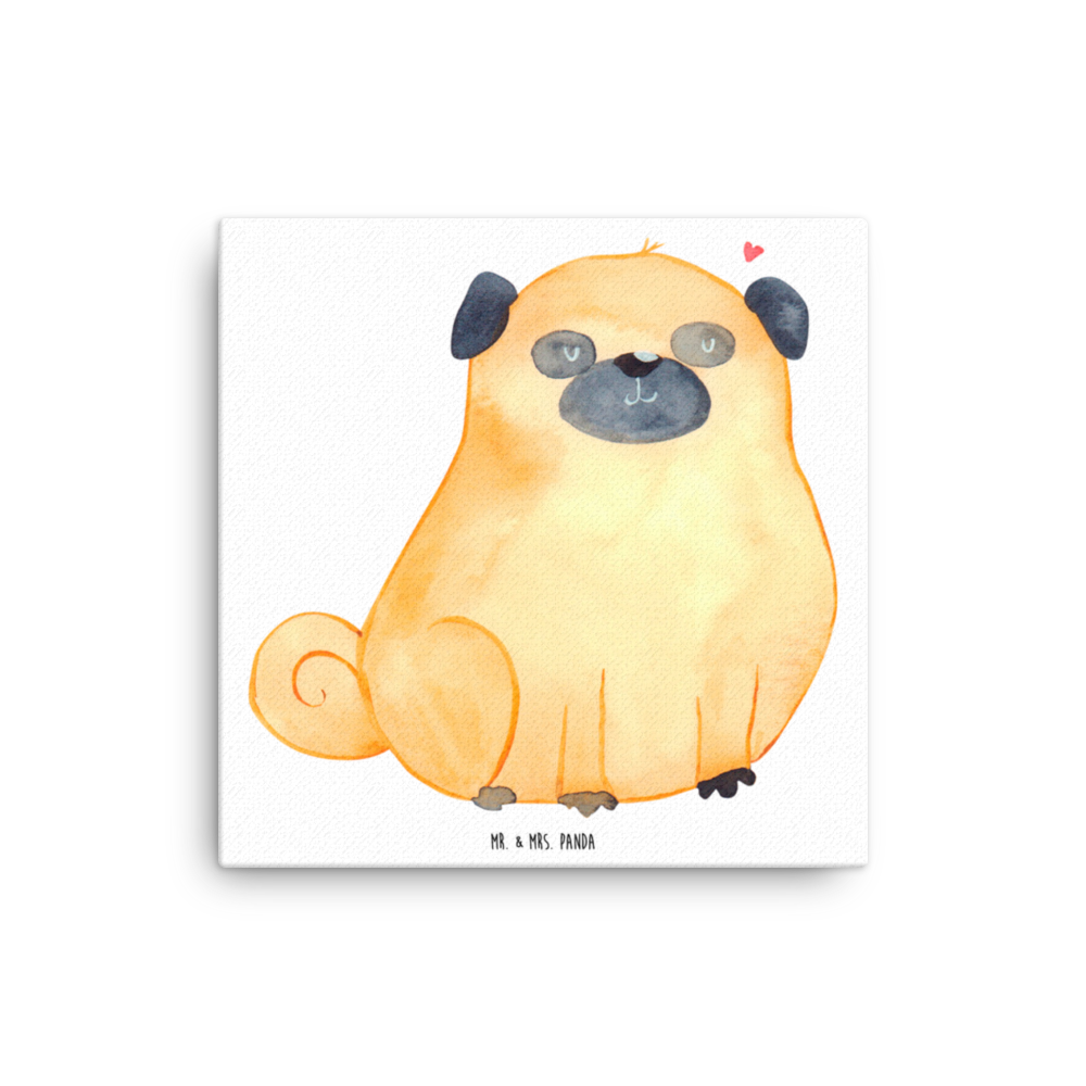 Leinwand Bild Mops Leinwand, Bild, Kunstdruck, Wanddeko, Dekoration, Hund, Hundemotiv, Haustier, Hunderasse, Tierliebhaber, Hundebesitzer, Sprüche, Mops, Liebe, Hundeliebe