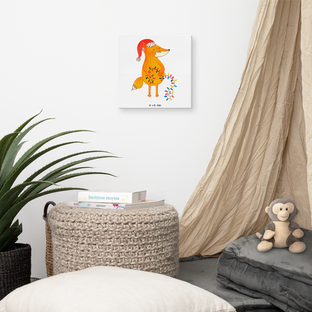 Leinwand Bild Fuchs Weihnachten Leinwand, Bild, Kunstdruck, Wanddeko, Dekoration, Winter, Weihnachten, Weihnachtsdeko, Nikolaus, Advent, Heiligabend, Wintermotiv, Fuchs, Füchse, Spruch schön, Geschenk Weihnachten, Weihnachtsmann, Weihnachtszeit