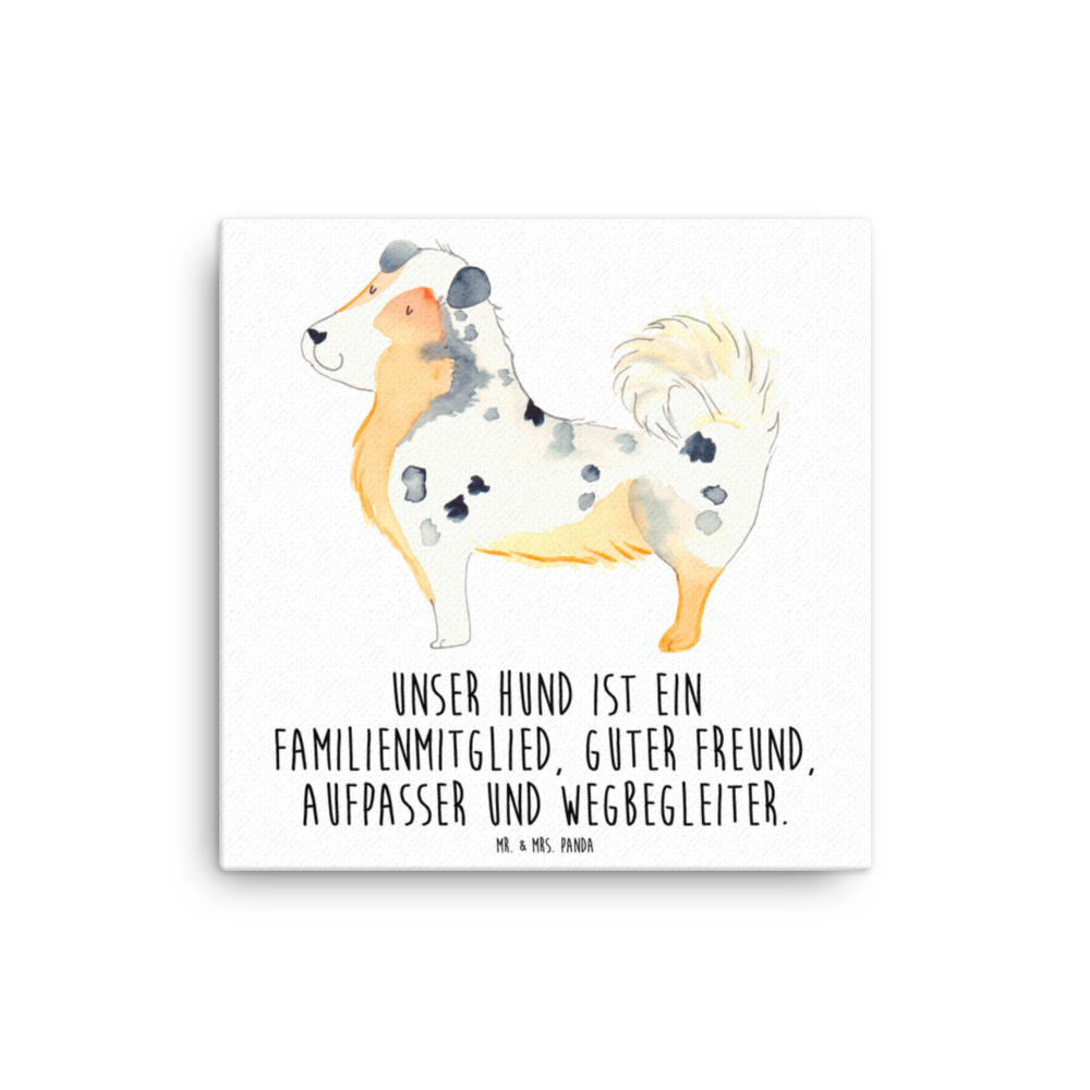 Leinwand Bild Australien Shepherd Leinwand, Bild, Kunstdruck, Wanddeko, Dekoration, Hund, Hundemotiv, Haustier, Hunderasse, Tierliebhaber, Hundebesitzer, Sprüche, Australien Shepherd, Shepherd, Hundeliebe, Familienhund, Spruch