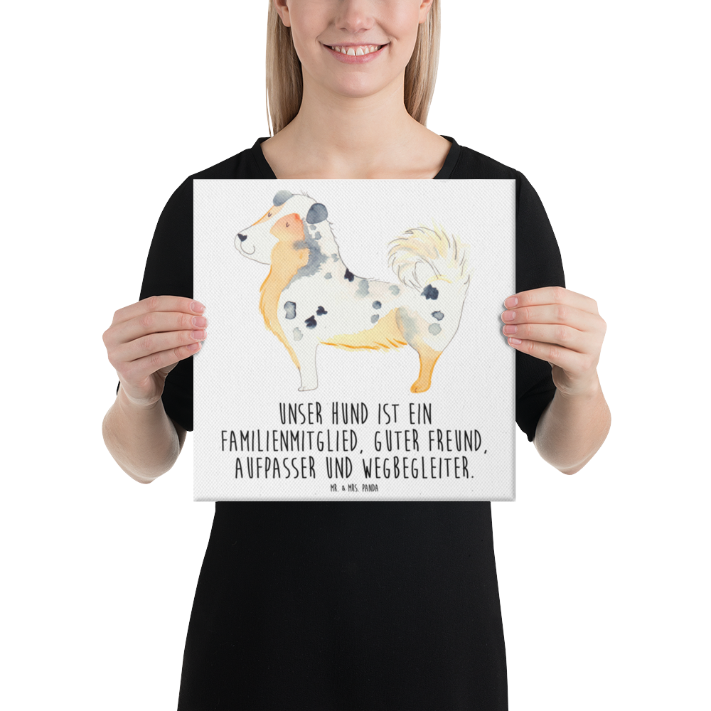 Leinwand Bild Australien Shepherd Leinwand, Bild, Kunstdruck, Wanddeko, Dekoration, Hund, Hundemotiv, Haustier, Hunderasse, Tierliebhaber, Hundebesitzer, Sprüche, Australien Shepherd, Shepherd, Hundeliebe, Familienhund, Spruch