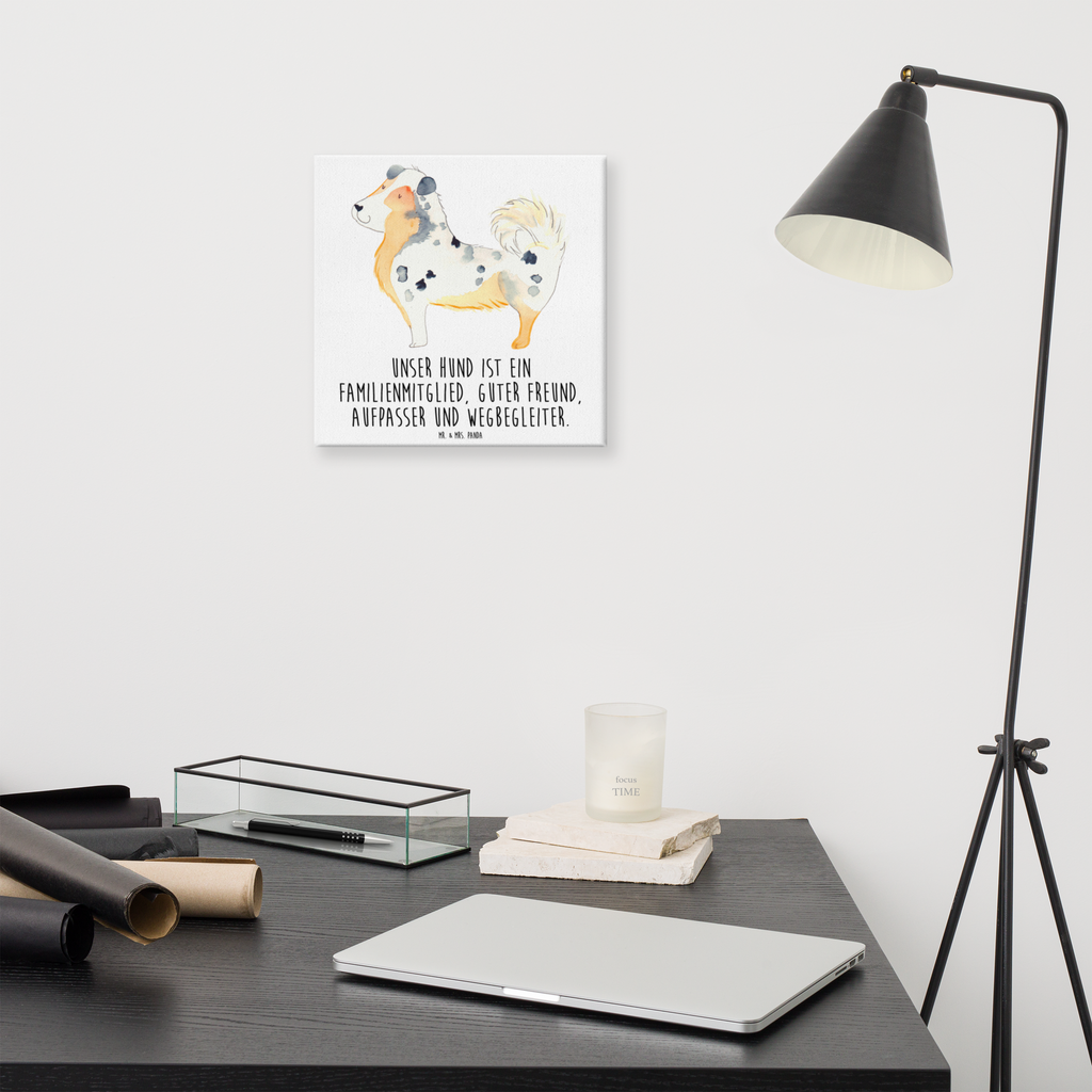 Leinwand Bild Australien Shepherd Leinwand, Bild, Kunstdruck, Wanddeko, Dekoration, Hund, Hundemotiv, Haustier, Hunderasse, Tierliebhaber, Hundebesitzer, Sprüche, Australien Shepherd, Shepherd, Hundeliebe, Familienhund, Spruch