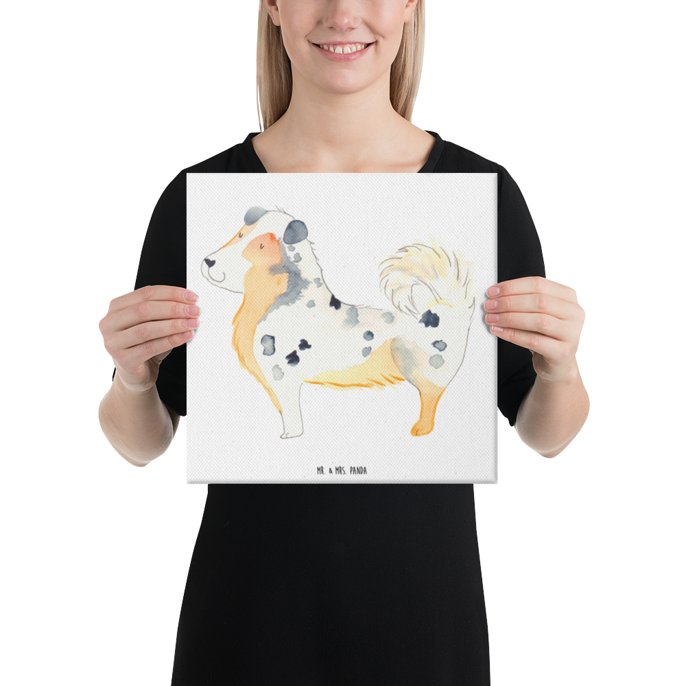 Leinwand Bild Australien Shepherd Leinwand, Bild, Kunstdruck, Wanddeko, Dekoration, Hund, Hundemotiv, Haustier, Hunderasse, Tierliebhaber, Hundebesitzer, Sprüche, Australien Shepherd, Shepherd, Hundeliebe, Familienhund, Spruch