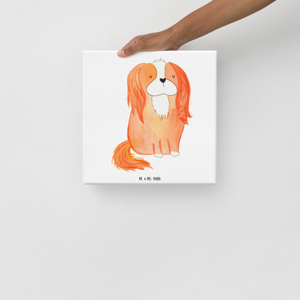 Leinwand Bild Cavalier King Charles Spaniel Leinwand, Bild, Kunstdruck, Wanddeko, Dekoration, Hund, Hundemotiv, Haustier, Hunderasse, Tierliebhaber, Hundebesitzer, Sprüche, Cavalier King Charles Spaniel, Cockerspaniel, Spaniel, Spruch, schönster Hund