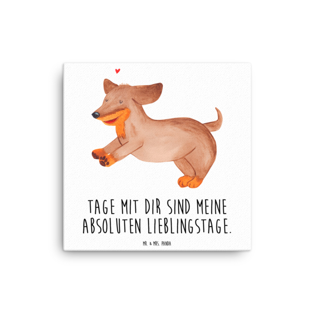 Leinwand Bild Hund Dackel fröhlich Leinwand, Bild, Kunstdruck, Wanddeko, Dekoration, Hund, Hundemotiv, Haustier, Hunderasse, Tierliebhaber, Hundebesitzer, Sprüche, Hunde, Dackel, Dachshund, happy dog