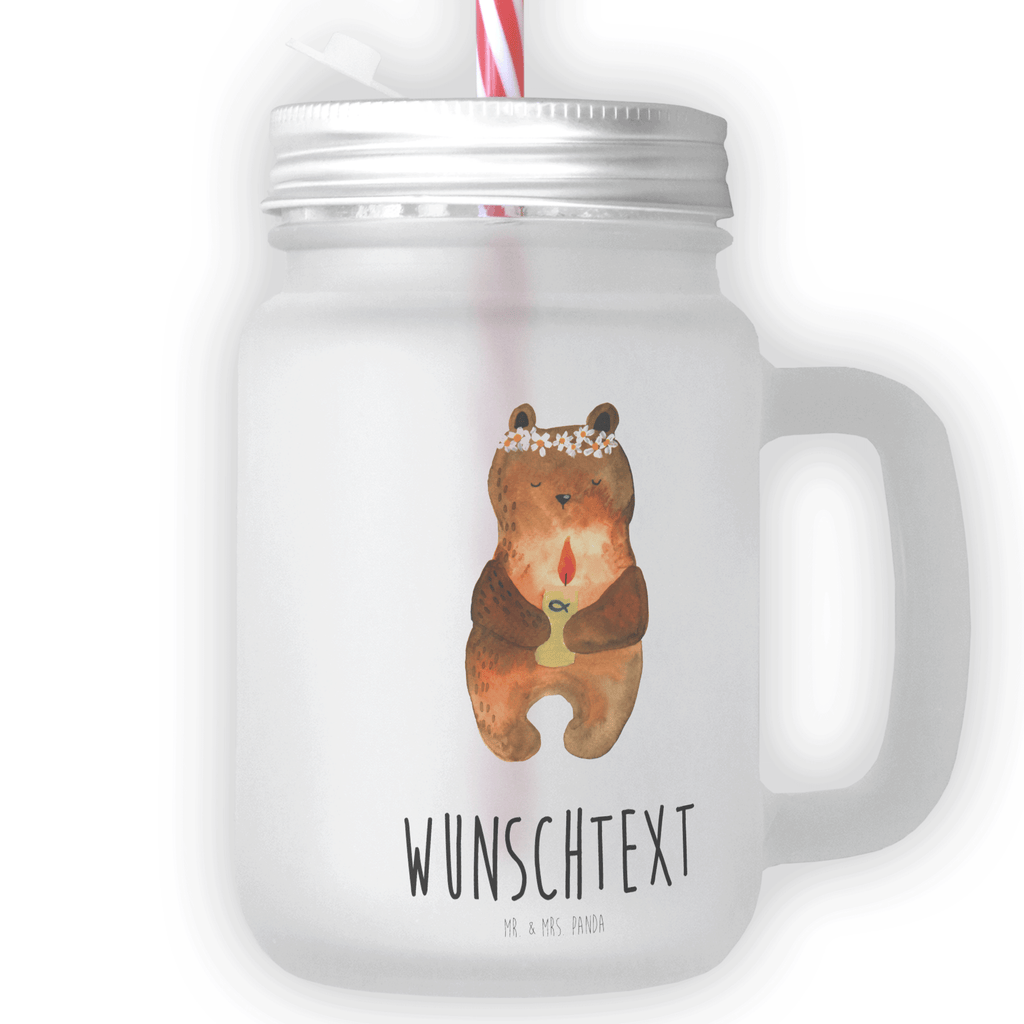 Personalisiertes Trinkglas Mason Jar Kommunion-Bär Personalisiertes Mason Jar, Personalisiertes Glas, Personalisiertes Trinkglas, Personalisiertes Henkelglas, Personalisiertes Sommerglas, Personalisiertes Einmachglas, Personalisiertes Cocktailglas, Personalisiertes Cocktail-Glas, mit Namen, Wunschtext, Wunschnamen, Mason Jar selbst bedrucken, Wunschglas mit Namen, Bedrucktes Trinkglas, Geschenk mit Namen, Bär, Teddy, Teddybär, Kommunion, Gottes Segen, Taufkerze, katholisch