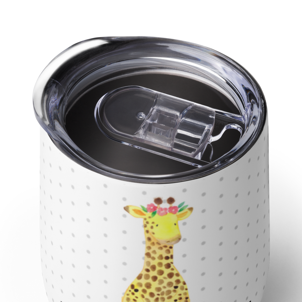 Personalisierter Weinbecher Giraffe Blumenkranz Personalisierter Weinbecher, Personalisierter Glühwein Becher, Heißgetränke, Personalisierter Trinkbecher, Personalisierter Weinkelch, Personalisiertes Weingläser, hochwertiger Weinbecher, Weinbecher Reisen, Weinbecher unterwegs, Personalisertes Sommerglas, mit Namen, Wunschtext, Personalisierung, selbst bedrucken, Personalisiertes Weinglas, Afrika, Wildtiere, Giraffe, Blumenkranz, Abenteurer, Selbstliebe, Freundin