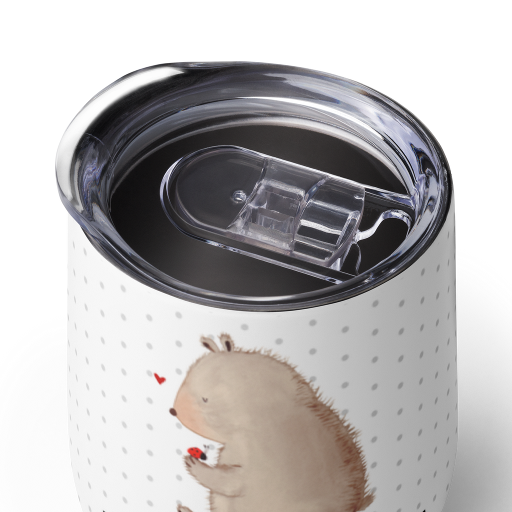 Personalisierter Weinbecher Bär mit Marienkäfer Personalisierter Weinbecher, Personalisierter Glühwein Becher, Heißgetränke, Personalisierter Trinkbecher, Personalisierter Weinkelch, Personalisiertes Weingläser, hochwertiger Weinbecher, Weinbecher Reisen, Weinbecher unterwegs, Personalisertes Sommerglas, mit Namen, Wunschtext, Personalisierung, selbst bedrucken, Personalisiertes Weinglas, Bär, Teddy, Teddybär, Marienkäfer, Liebe, Freiheit, Motivation, Das Leben ist schön