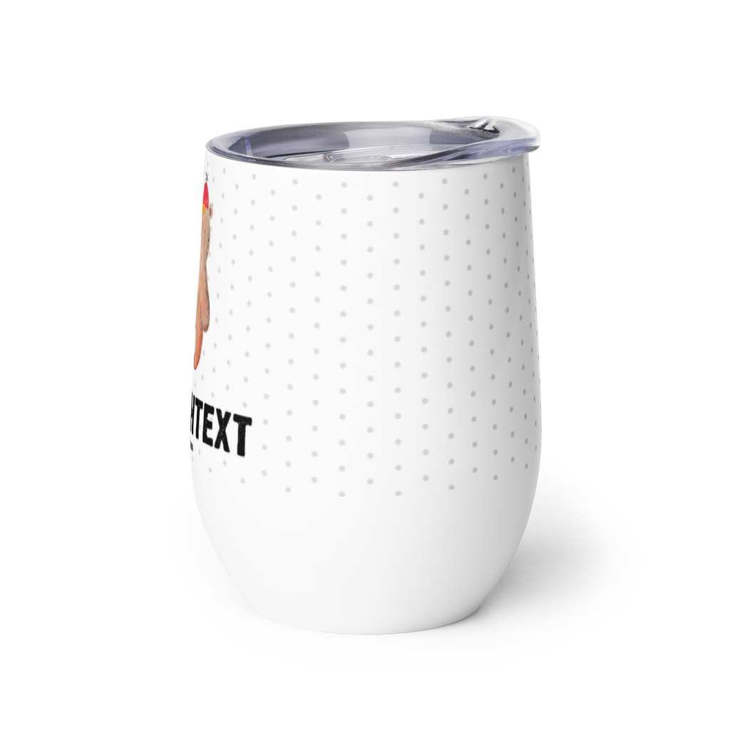 Personalisierter Weinbecher Bär mit Schultüte Personalisierter Weinbecher, Personalisierter Glühwein Becher, Heißgetränke, Personalisierter Trinkbecher, Personalisierter Weinkelch, Personalisiertes Weingläser, hochwertiger Weinbecher, Weinbecher Reisen, Weinbecher unterwegs, Personalisertes Sommerglas, mit Namen, Wunschtext, Personalisierung, selbst bedrucken, Personalisiertes Weinglas, Bär, Teddy, Teddybär, Bär Motiv, Schultüte, Erster Schultag Geschenk, Einschulung Geschenk, Schule Geschenk, Grundschule, Schulanfang, Schulbeginn
