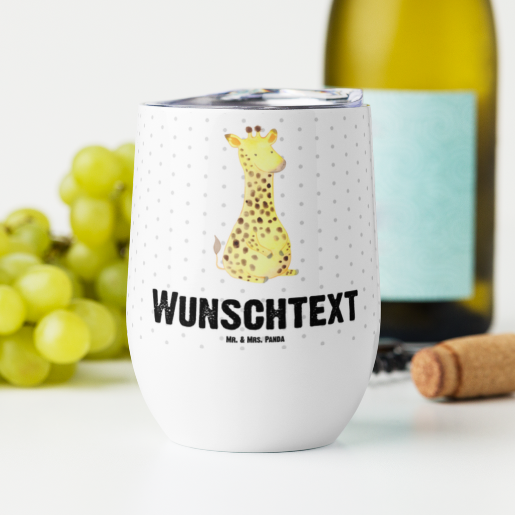 Personalisierter Weinbecher Giraffe Zufrieden Personalisierter Weinbecher, Personalisierter Glühwein Becher, Heißgetränke, Personalisierter Trinkbecher, Personalisierter Weinkelch, Personalisiertes Weingläser, hochwertiger Weinbecher, Weinbecher Reisen, Weinbecher unterwegs, Personalisertes Sommerglas, mit Namen, Wunschtext, Personalisierung, selbst bedrucken, Personalisiertes Weinglas, Afrika, Wildtiere, Giraffe, Zufrieden, Glück, Abenteuer