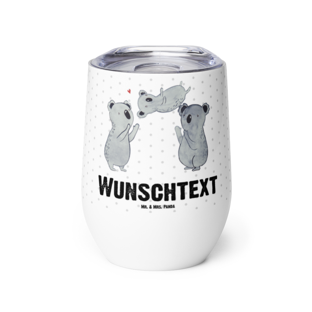 Personalisierter Weinbecher Koala Feiern Sich Personalisierter Weinbecher, Personalisierter Glühwein Becher, Heißgetränke, Personalisierter Trinkbecher, Personalisierter Weinkelch, Personalisiertes Weingläser, hochwertiger Weinbecher, Weinbecher Reisen, Weinbecher unterwegs, Personalisertes Sommerglas, mit Namen, Wunschtext, Personalisierung, selbst bedrucken, Personalisiertes Weinglas, Geburtstag, Geburtstagsgeschenk, Geschenk, Koala, Familie, Kind, Eltern, Herz, Liebe